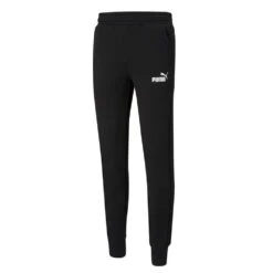 Puma Essentials Logo Mens Slim Jogger Pant Black/White
