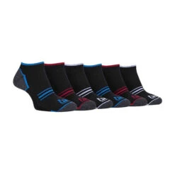 6 Pairs Mens Breathable Cushioned Sole Running Low Cut Trainer Socks