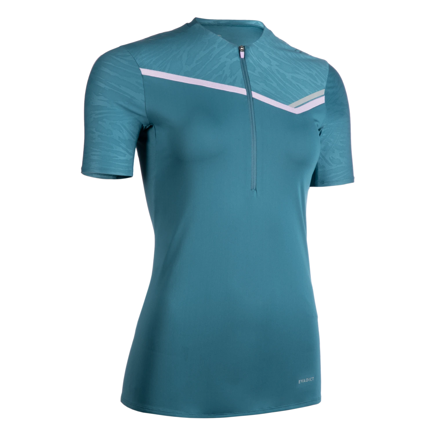 WOMEN'S TRAIL RUNNING SHORT-SLEEVED ZIP T-SHIRT
