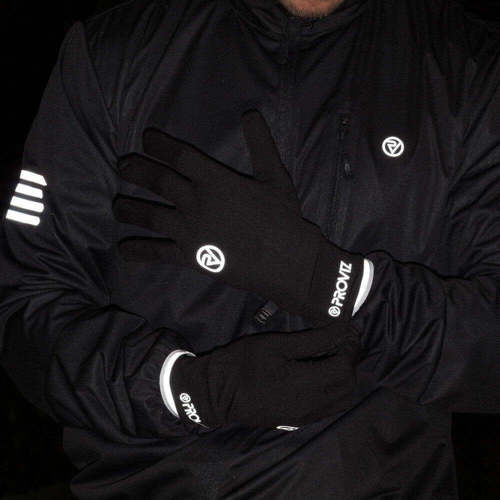 Proviz Classic Touch Screen Reflective Breathable Lightweight Running Gloves - Image 4