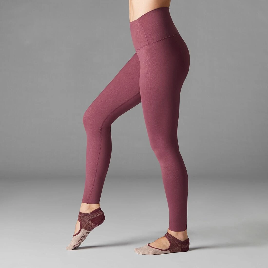 Fitness-Mad Womens/Ladies Snake High Waist Dance Leggings (Garnet) - Image 3