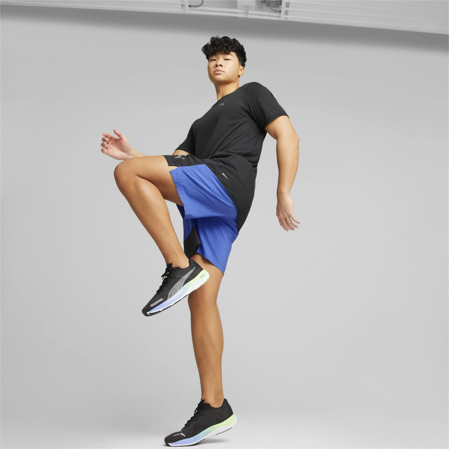 Puma Velocity Nitro 2 Fade Mens Running Trainer Black/Purple - Image 3