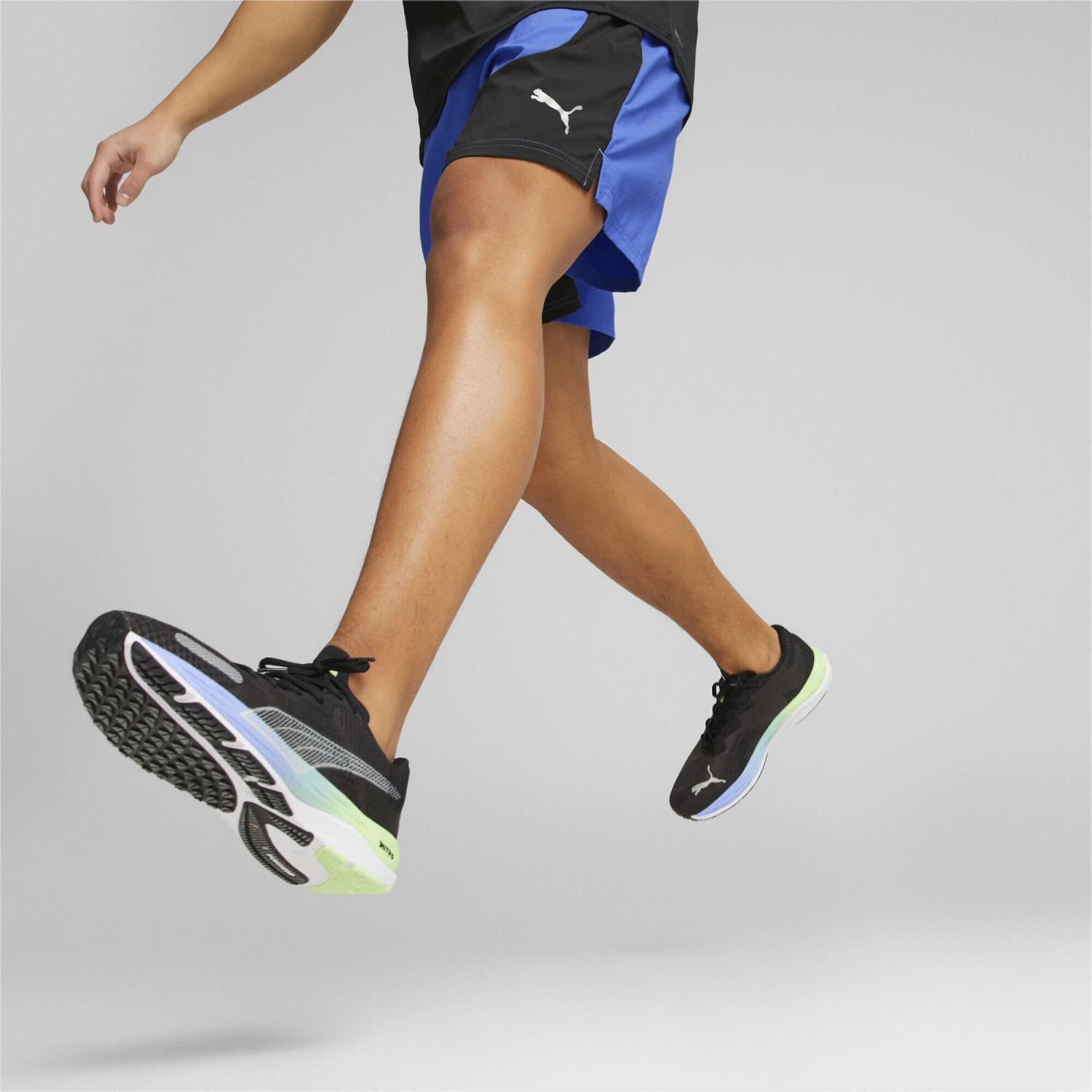 Puma Velocity Nitro 2 Fade Mens Running Trainer Black/Purple - Image 2