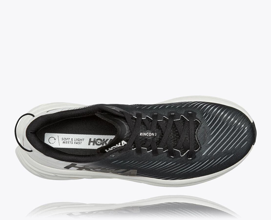Hoka Mens Rincon 3 Running Shoes Black 1119395 - Image 3
