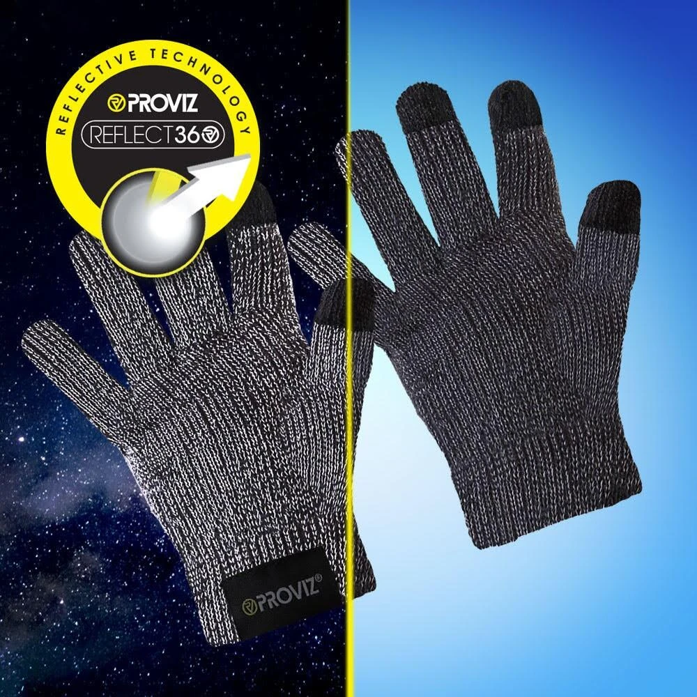 Proviz REFLECT360 Reflective Explorer Hi Visibility Warm Knitt Children's Gloves - Image 3