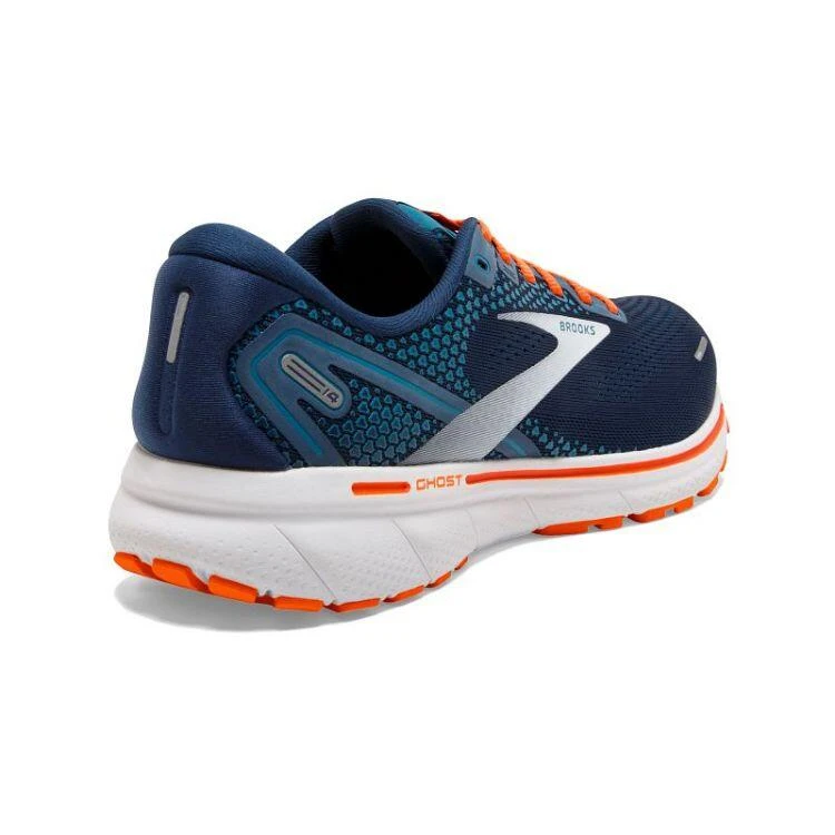 Brooks Mens Ghost 14 Running Shoes Titan/Teal/Flame - Image 3