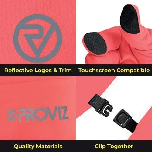 Proviz Classic Touch Screen Reflective Breathable Lightweight Running Gloves - Image 16