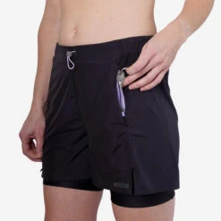 Kalenji Run Dry 500 Women's Breathable 2-in-1 Running Shorts