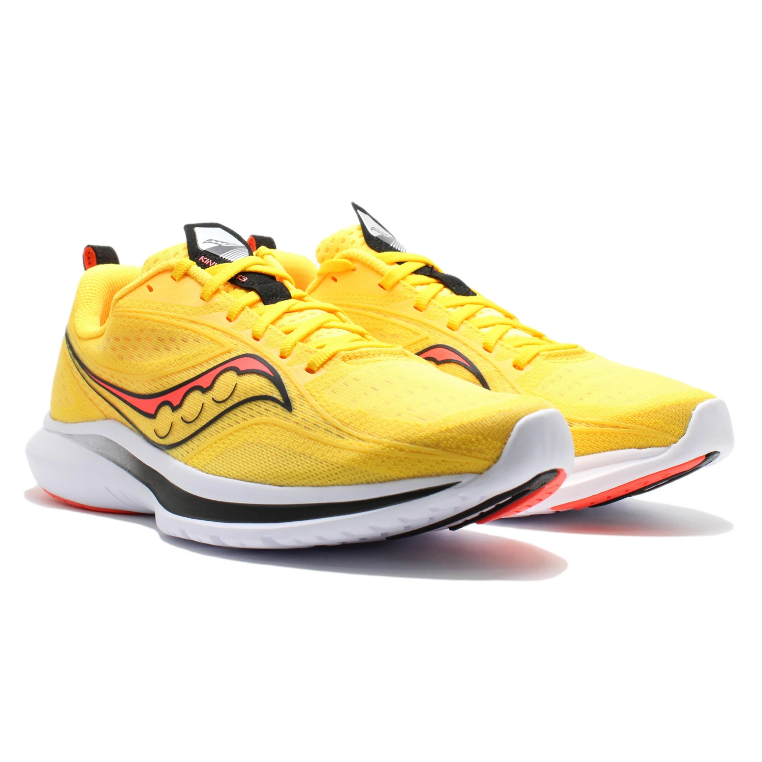 Saucony Kinvara 13 Mens Running Trainer Gold/Red - Image 4