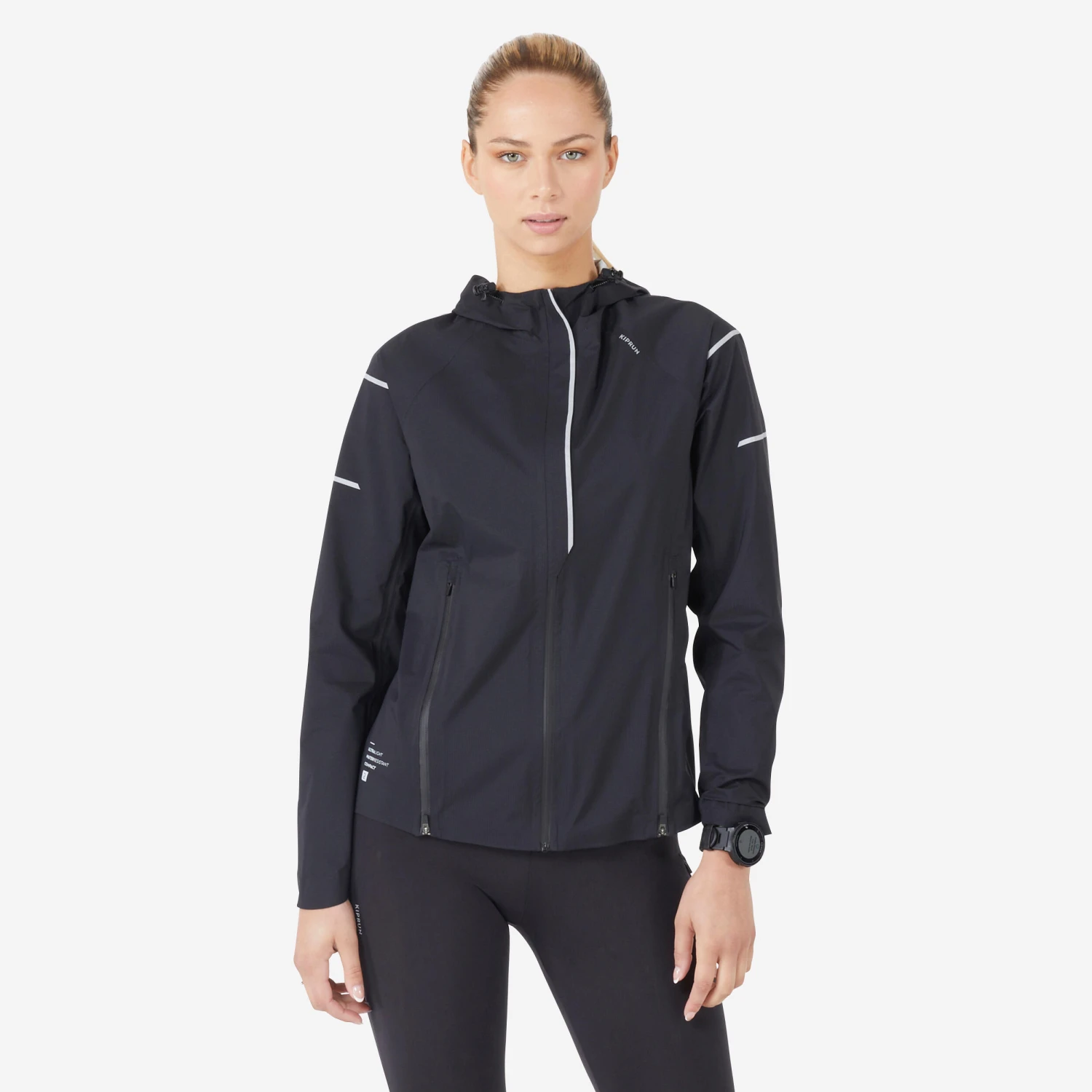 WOMEN'S WATERPROOF WINDPROOF JACKET - KIPRUN RAIN+