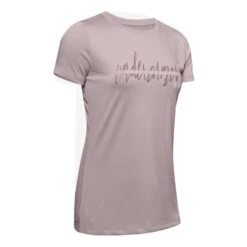 Under Armour Script Graphic Womens T-Shirt Pink
