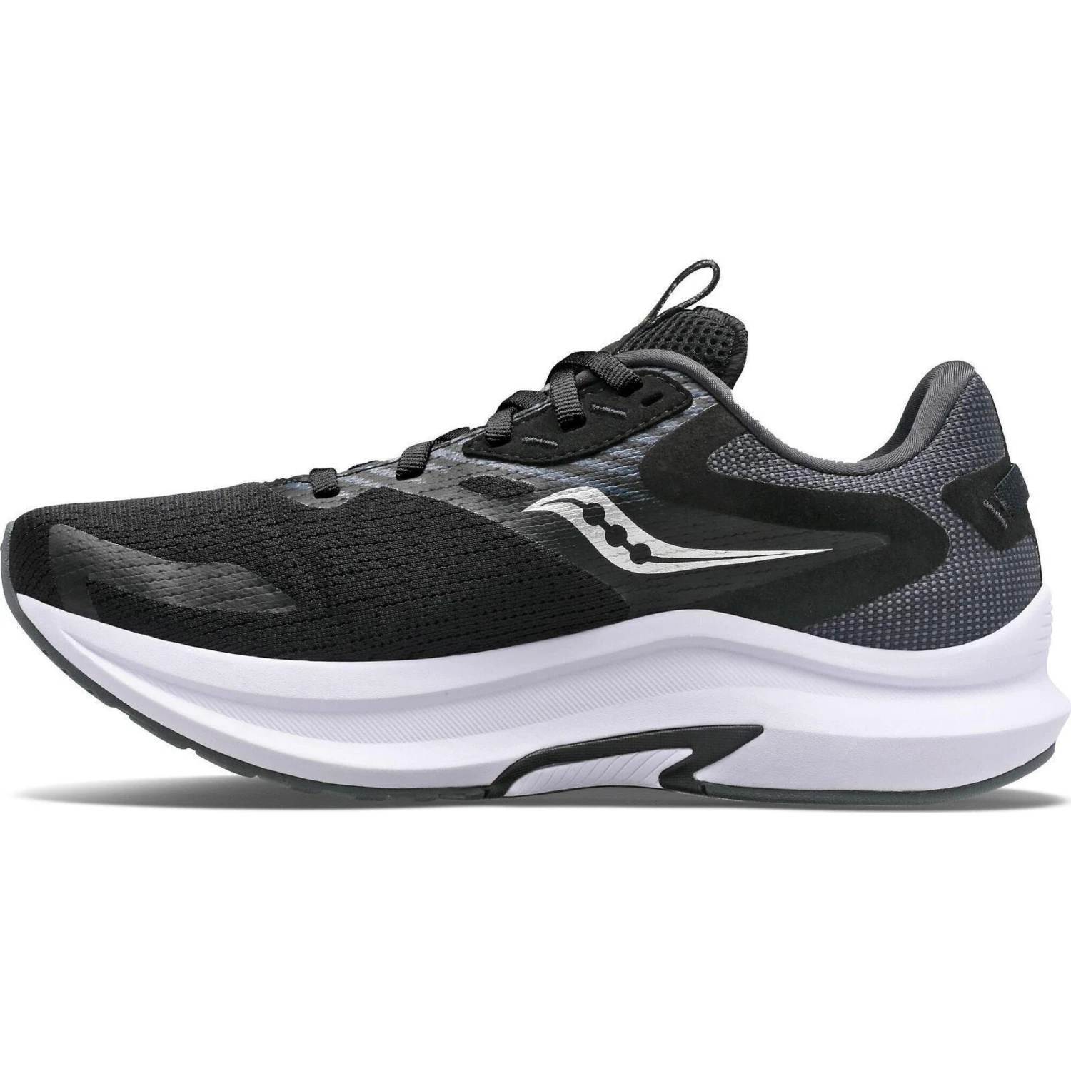 Saucony Womens Axon 2 Running Shoes Black/White
