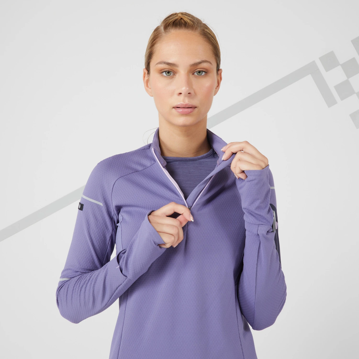 Kiprun Warm Light Women's Running Long-Sleeved Winter T-Shirt - Image 17