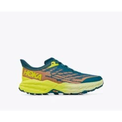 Hoka Mens Speedgoat 5 Running Shoes Blue Coral/Evening Primrose