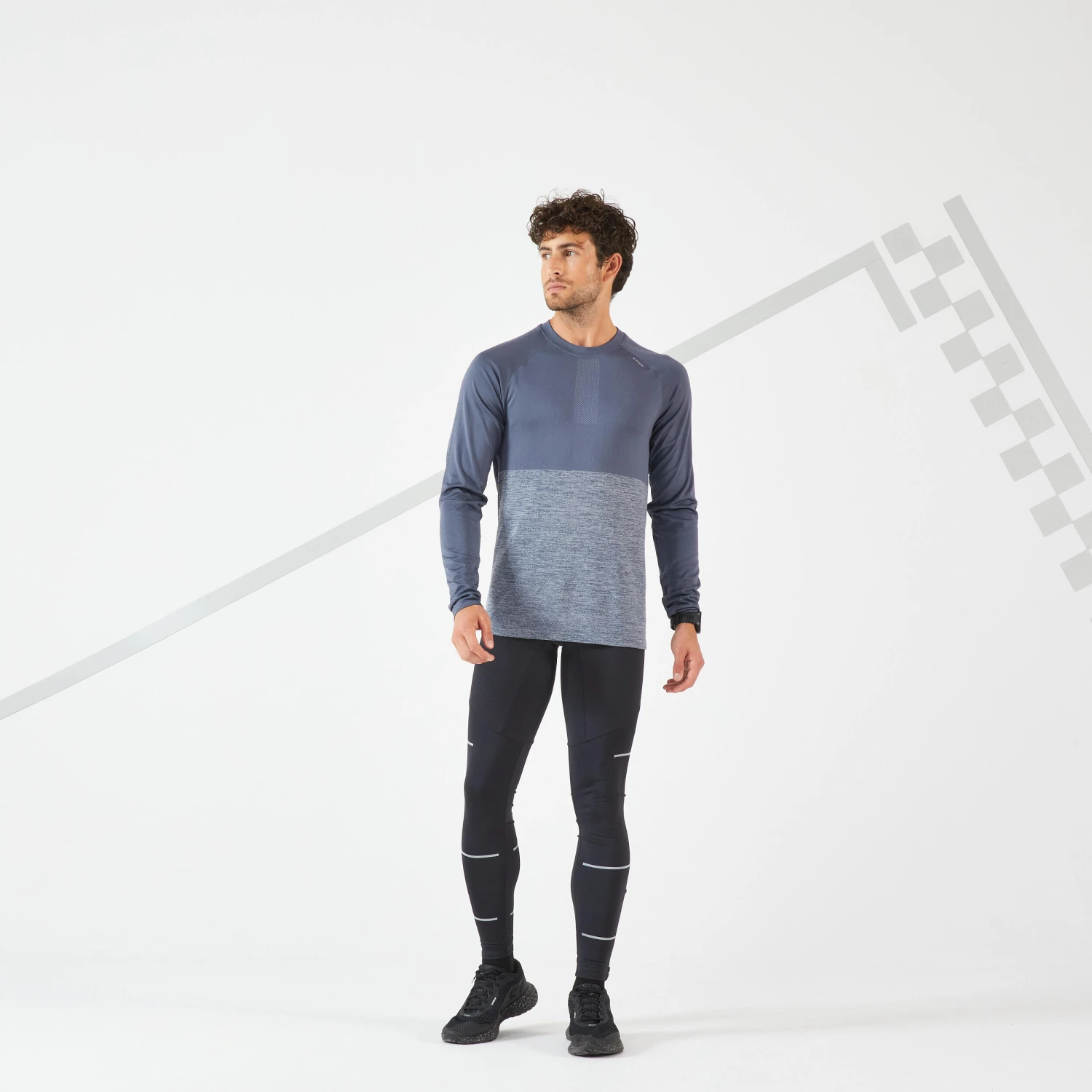 KIPRUN CARE MEN'S BREATHABLE LONG-SLEEVED RUNNING T-SHIRT - Image 2