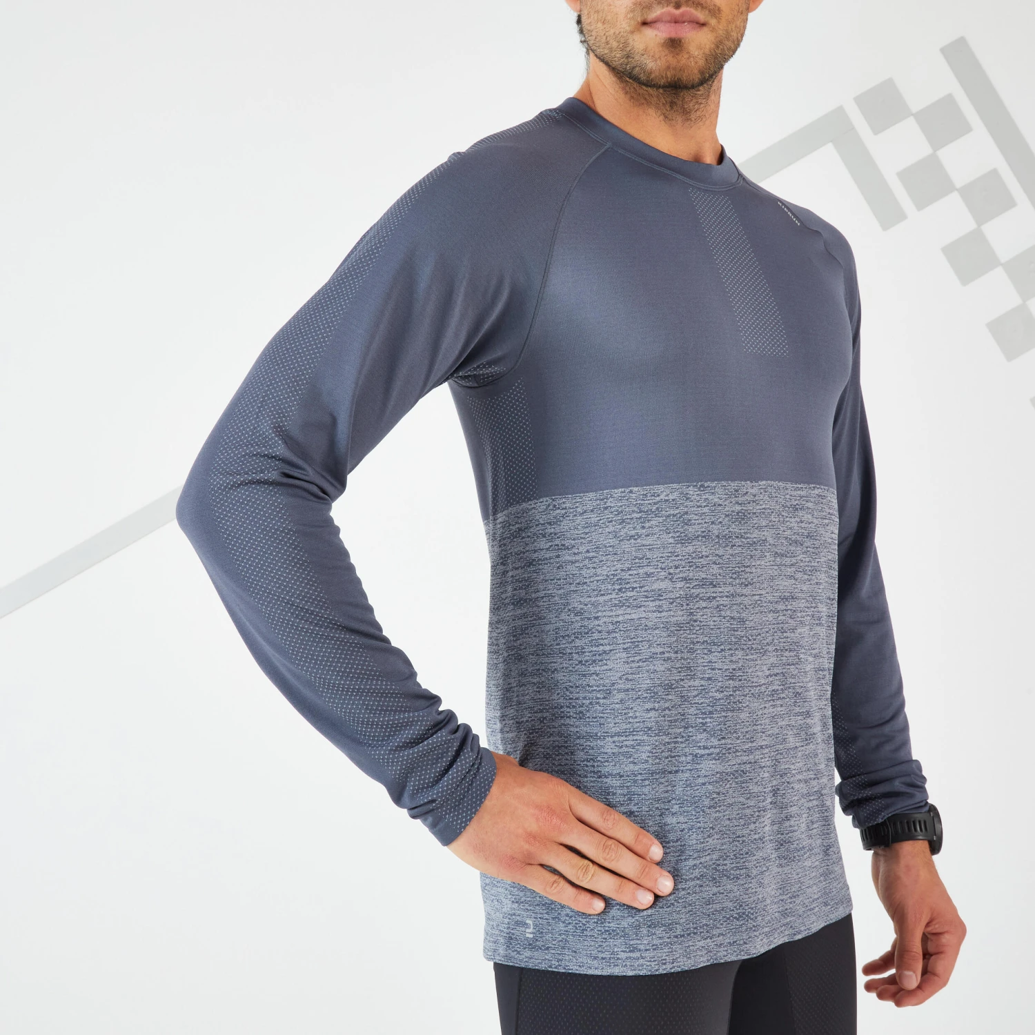 KIPRUN CARE MEN'S BREATHABLE LONG-SLEEVED RUNNING T-SHIRT - Image 6