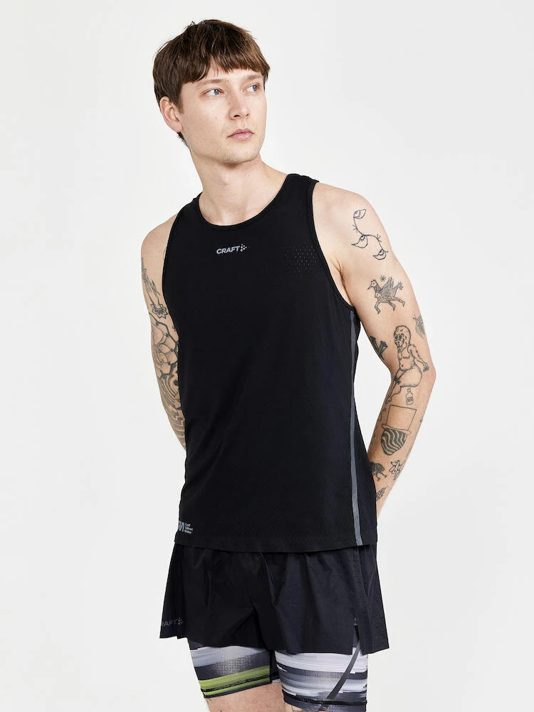 Craft CTM DISTANCE WARP MESH SINGLET Men BLACK - Image 2