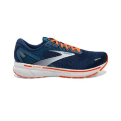 Brooks Mens Ghost 14 Running Shoes Titan/Teal/Flame