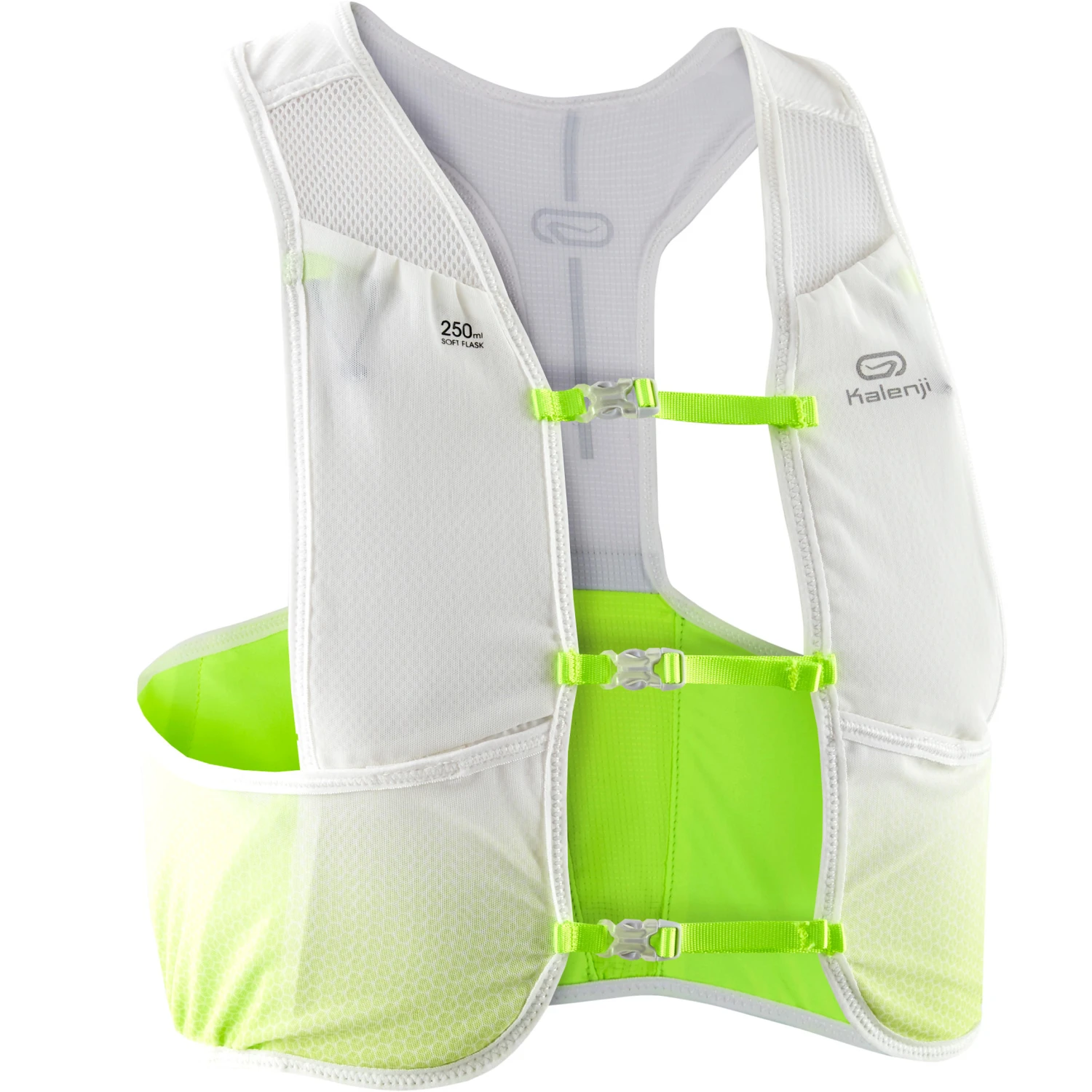 RUNNING GILET BACKPACK MARATHON - WHITE/YELLOW