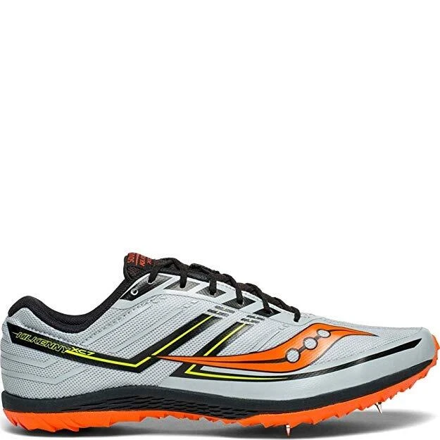 Saucony Kilkenny Xc7 Mens Spikes Gray/Black/Orange - Image 2