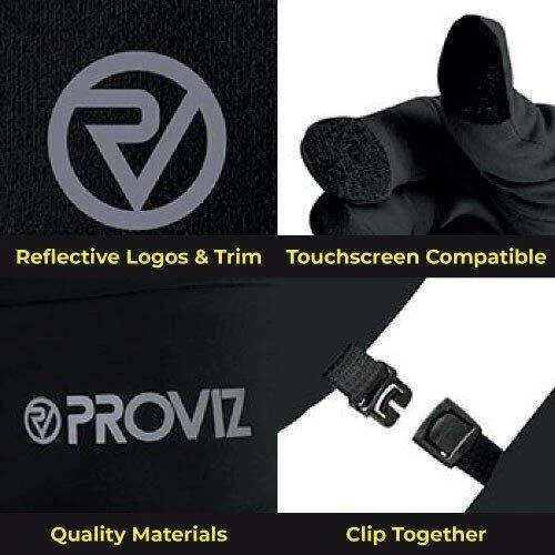 Proviz Classic Touch Screen Reflective Breathable Lightweight Running Gloves - Image 5